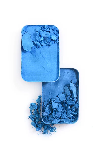 İçin mavi ezilmiş göz farı makyaj kozmetik ürünü örnek