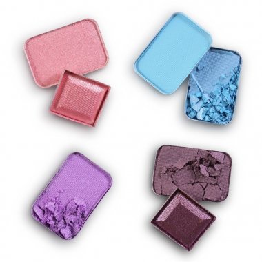 İçin renkli ezilmiş göz farı makyaj kozmetik ürünü örnek