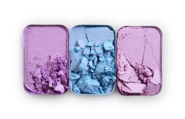 İçin renkli ezilmiş göz farı makyaj kozmetik ürünü örnek