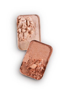 İçin bej ezilmiş göz farı makyaj kozmetik ürünü örnek