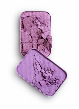 İçin mor ezilmiş göz farı makyaj kozmetik ürünü örnek