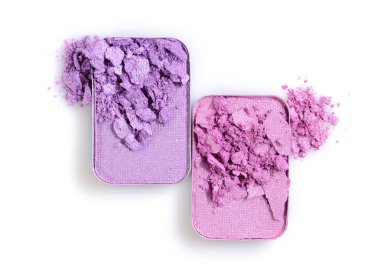 İçin renkli ezilmiş göz farı makyaj kozmetik ürünü örnek