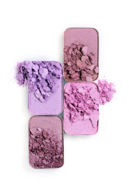 İçin renkli ezilmiş göz farı makyaj kozmetik ürünü örnek