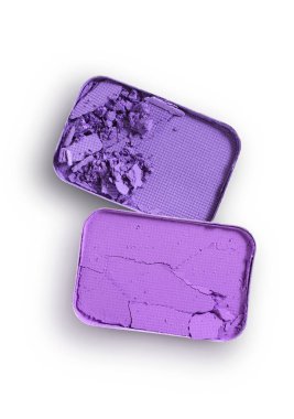 İçin mor ezilmiş göz farı makyaj kozmetik ürünü örnek