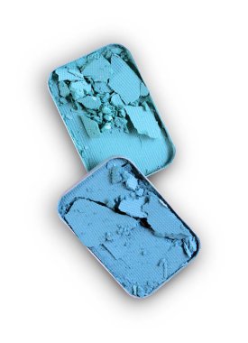 İçin mavi ezilmiş göz farı makyaj kozmetik ürünü örnek