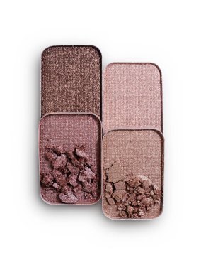 İçin kahverengi ezilmiş göz farı makyaj kozmetik ürünü örnek