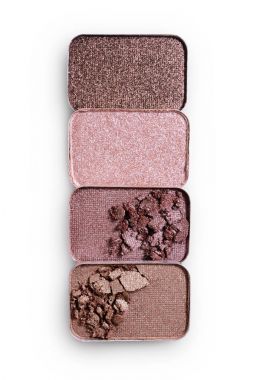 İçin kahverengi ezilmiş göz farı makyaj kozmetik ürünü örnek