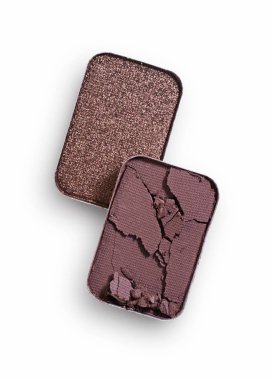 İçin kahverengi ezilmiş göz farı makyaj kozmetik ürünü örnek