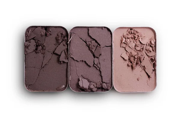 İçin kahverengi ezilmiş göz farı makyaj kozmetik ürünü örnek