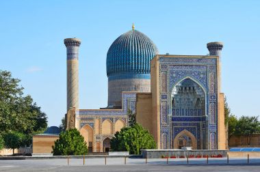 Gur Emir mausoleum of Tamerlane or Amir Timur in Samarkand, Uzbekistan clipart