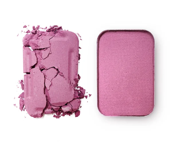Pembe ezilmiş göz farı makyaj kozmetik ürünü örnek olarak