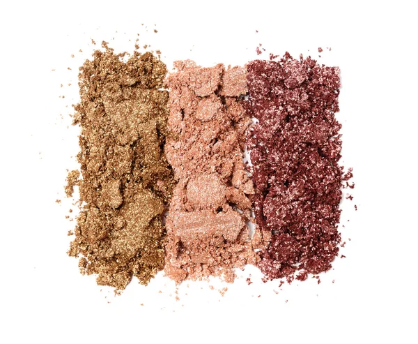 Çok renkli ezilmiş göz farı makyaj kozmetik ürünü örnek olarak