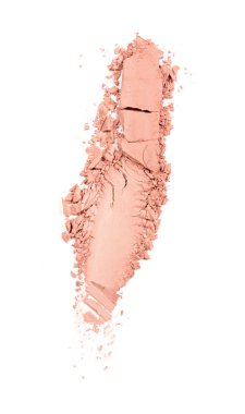 Ezilmiş bej göz farı kozmetik ürün örnek olarak yayma