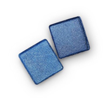 Mavi parlak göz farı makyaj kozmetik ürünü örnek olarak