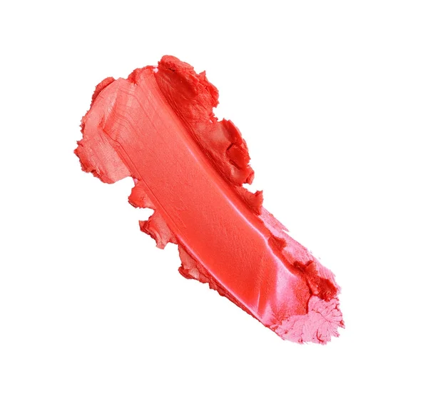 Piros rúzs smink mintaként kozmetikai termék löket — Stock Fotó