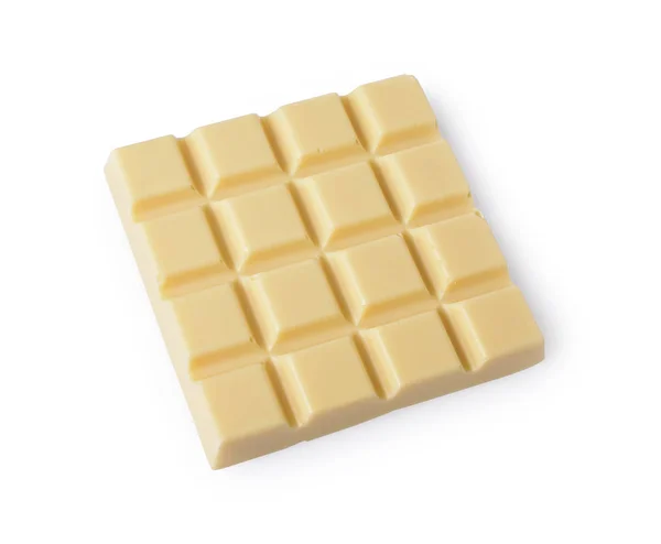 Close-up stuk van witte chocolade bar — Stockfoto