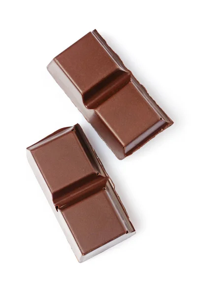 Close-up stuk van melk chocolade bar — Stockfoto