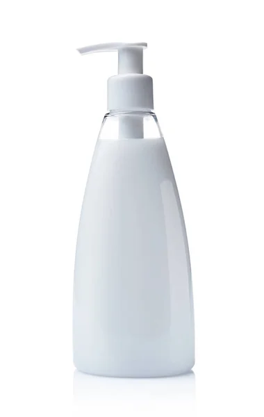 Frasco de dispensador de maquetas blanco en blanco de producto cosmético — Foto de Stock