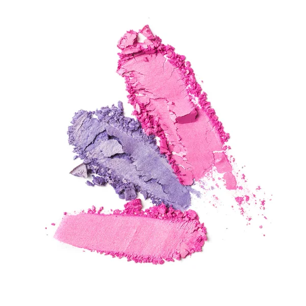 Abstrich von hellem Purpur und rosa Lidschatten — Stockfoto