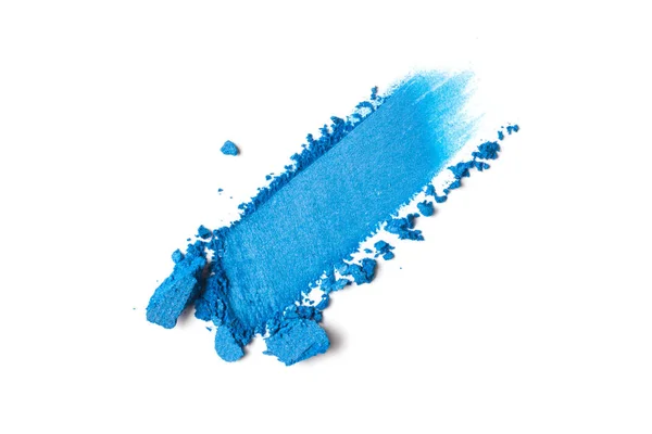 Smear of bright blue eyeshadow — Stock Photo, Image