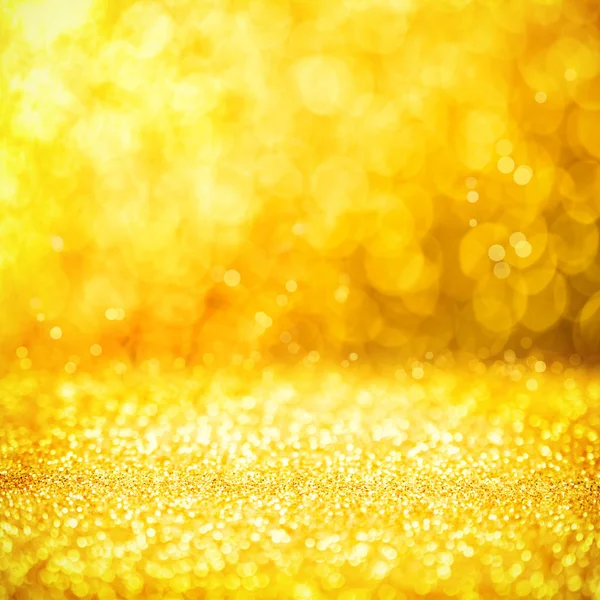Abstract golden background with bokeh effect — Stock Photo, Image