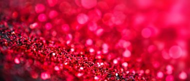 Odaklanmamış kırmızı parıltı sancak ve soyut bokeh arkaplan üzerinde parıltı