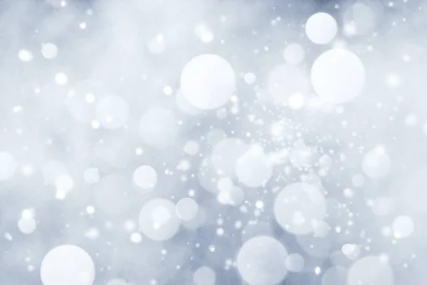 Defocused Snow Lights Abstract Bokeh Background — Stock Photo, Image