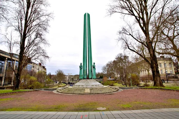 Nantes France Miércoles Febrero 2020 Monumento Los Rehenes —  Fotos de Stock