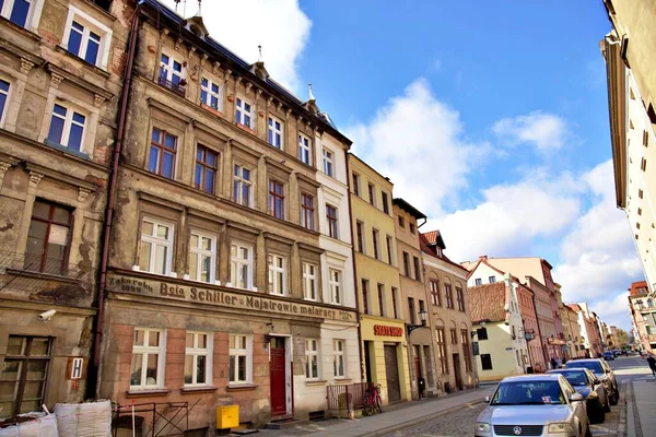 Torun Poland Τρίτη Απριλίου 2020 Τείχος Ενός Από Παλιά Κτίρια — Φωτογραφία Αρχείου