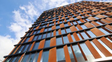 LODZ.POLAND, 13 Nisan 2020, New Center of Lodz 'da ofis binası 