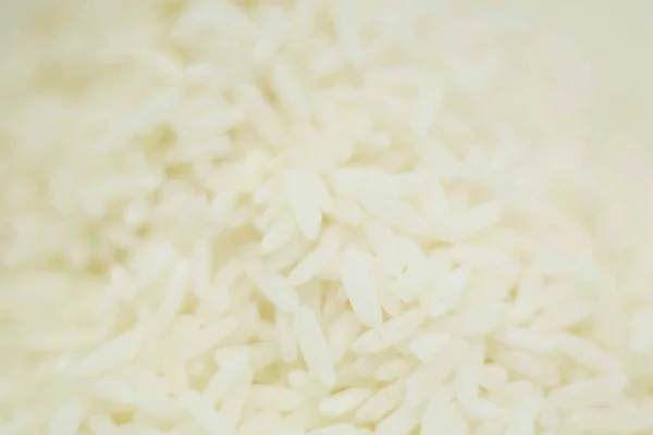 Άψητο Ξηρό Ρύζι Λευκό Φόντο — Φωτογραφία Αρχείου