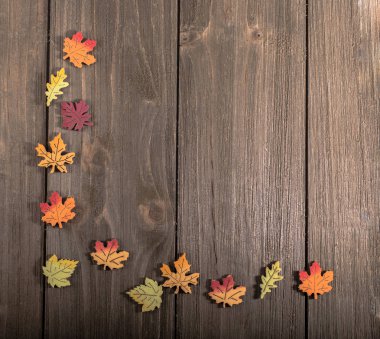 köşe sonbahar yaprakları