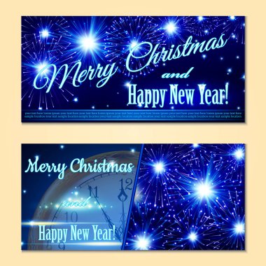 Noel havai fişek ile 2 broşürler kümesi