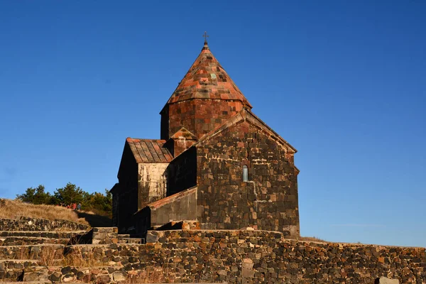 Iglesia Sevanavank Armenia Provincia Gegharkunik Sevan — Foto de Stock