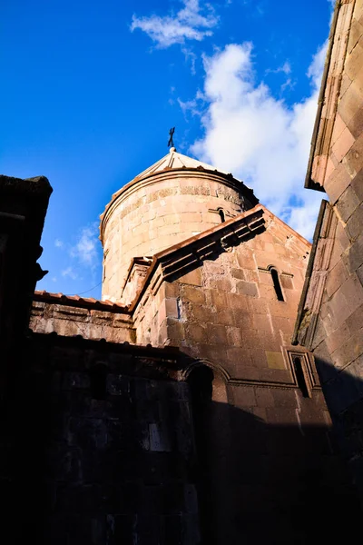 Parte Superiore Cupola Una Chiesa Principale Antico Monastero Goshavank Situato — Foto Stock