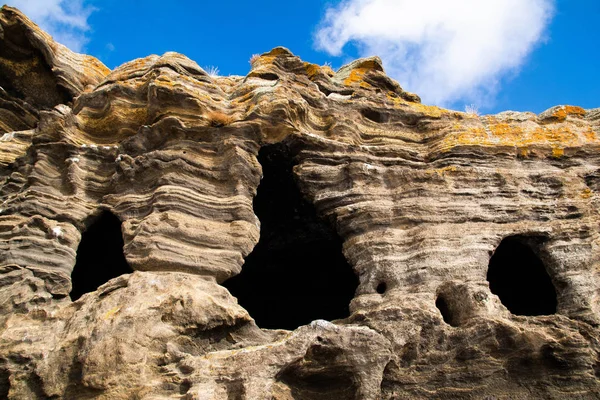 Amazing Volcanic Cave Rooms — Stock Photo, Image