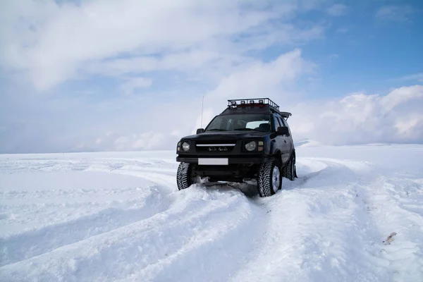 Suv Mountains Beautiful Winter Landscape — Stock Photo, Image