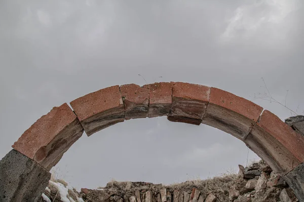 Arco Velho Surpreendente Templo Abandonado — Fotografia de Stock