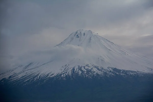 Nubes Sobre Monte Ararat Vista Desde Armenia — Foto de Stock