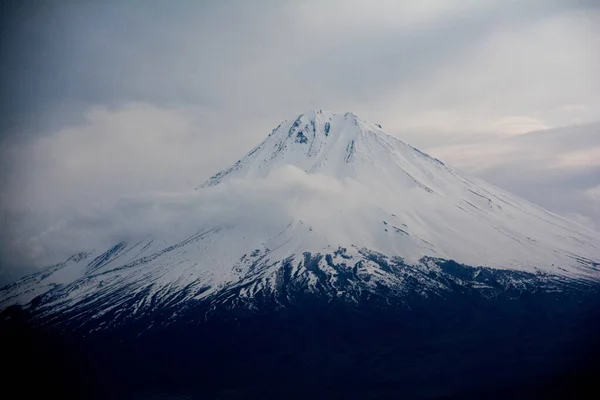 Κορυφή Του Όρους Αραράτ Είναι Καλυμμένη Χιόνι Άποψη Από Αρμενία — Φωτογραφία Αρχείου