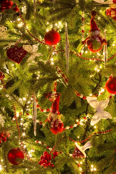 Διακοσμήσεων χριστουγεννιάτικων δέντρων — Φωτογραφία Αρχείου