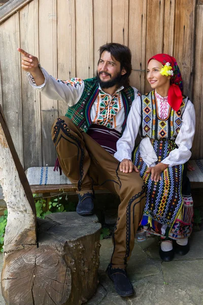 Bulgarian costumes couple