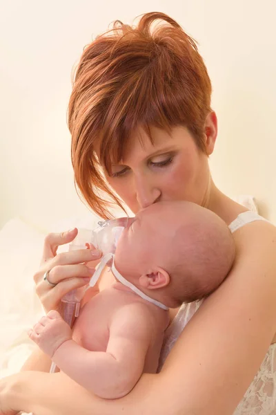 Inhalator för baby — Stockfoto