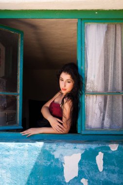 Pencere gevşeme akşam ışık