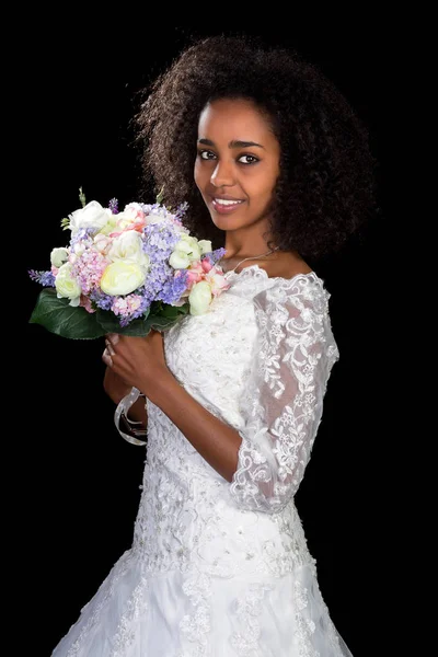 Ethiopian bride in white — Stock Photo, Image