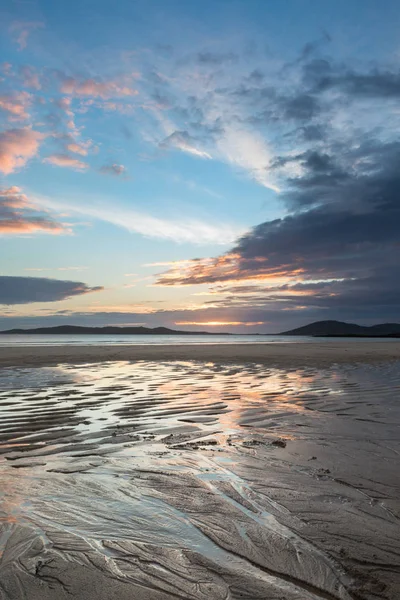 Zonsondergang op het strand van Horgabost — Stockfoto