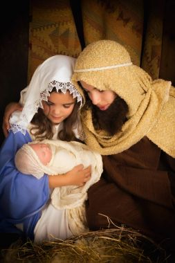 Mary ve Joseph doğuş sahne