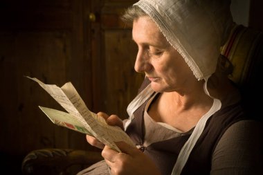 Eski Üstad tarzı yakın plan