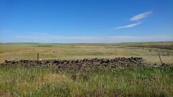 Paesaggio Del Parco Nazionale Zona Interes Regional Llanos Caceres Sierra — Foto Stock