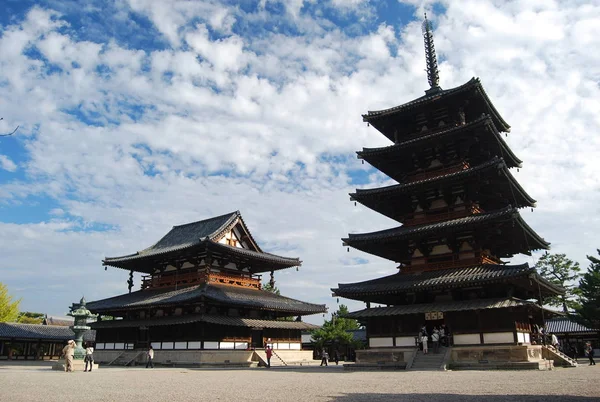 Templo de Horyuji em Ikaruga, Japão — Fotografia de Stock